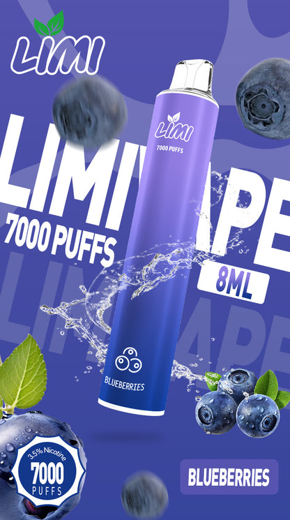 台灣現貨-Limi7000口拋棄式/電子煙  煙油容量更高 口味更優化