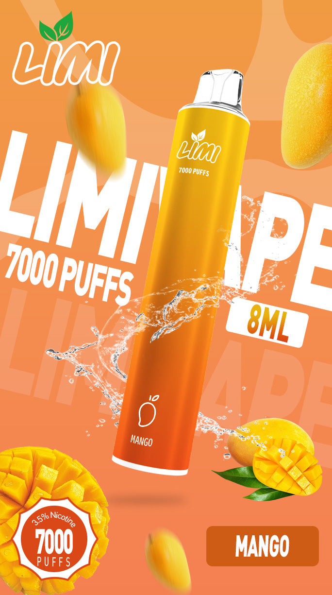 台灣現貨-Limi7000口拋棄式/電子煙  煙油容量更高 口味更優化
